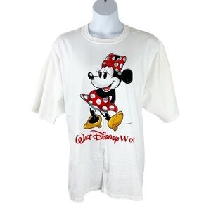 Vintage 90s Y2K Walt Disney World Minnie Mouse Crew Neck  Shirt Size XXXL